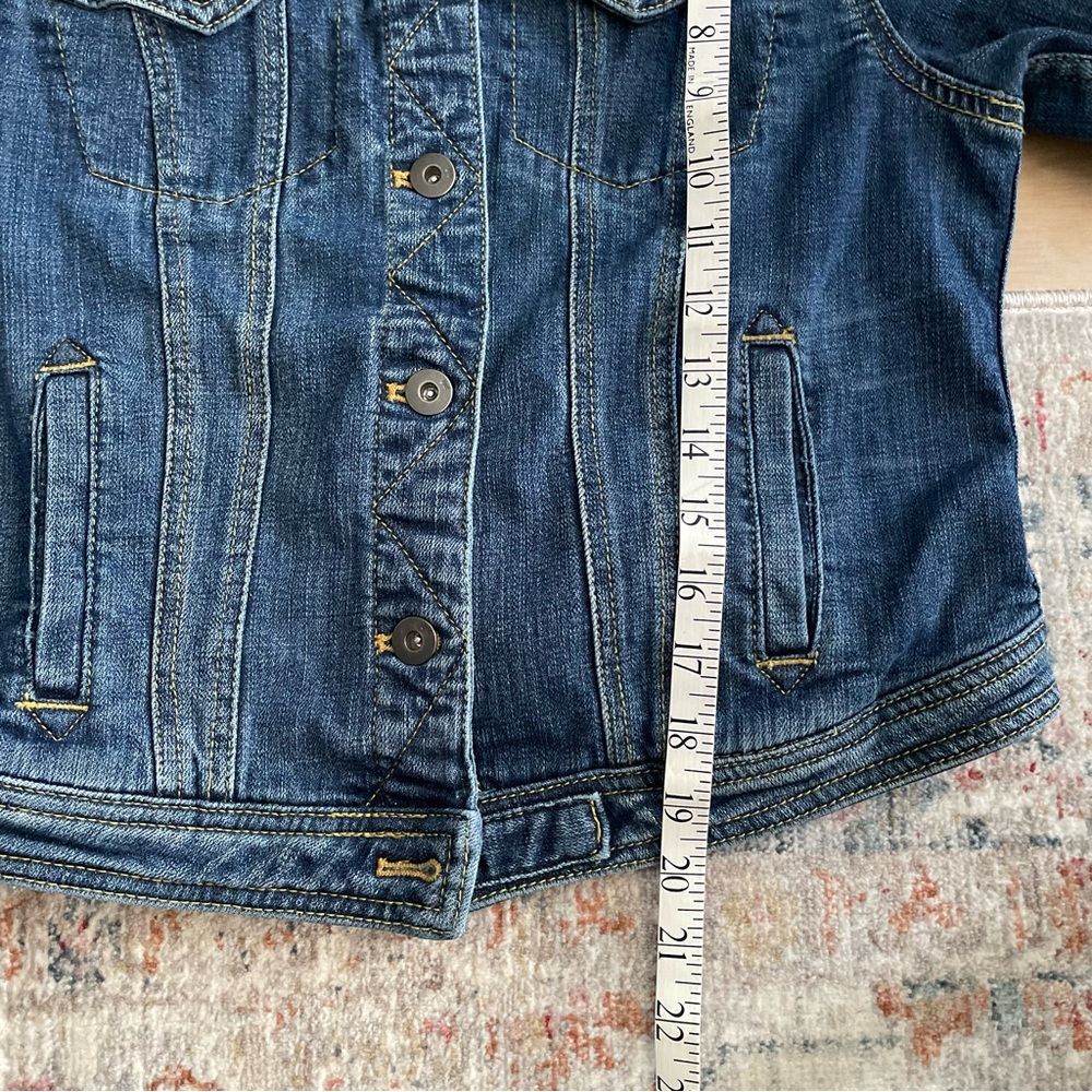 ANTHROPOLOGIE PILCRO and the LETTERPRESS Dark Blue Jean Jacket - Picture 7 of 7
